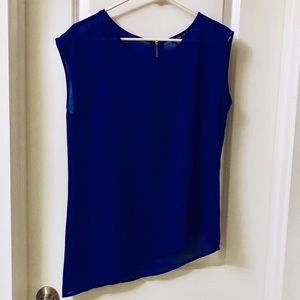 Blue asymmetrical top (small)